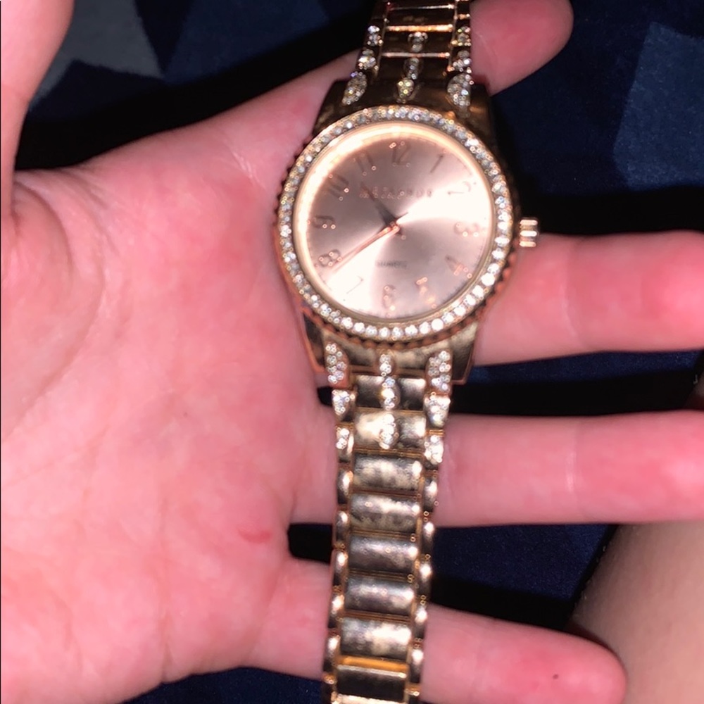 Rose gold watch